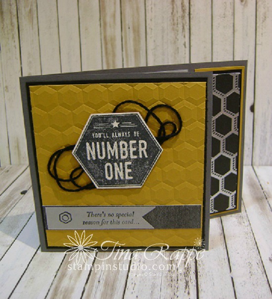 Stampin' Up! Urban District stamp set, Urban Underground DSP, Hexagon Embossing Folder, Stampin' Studio