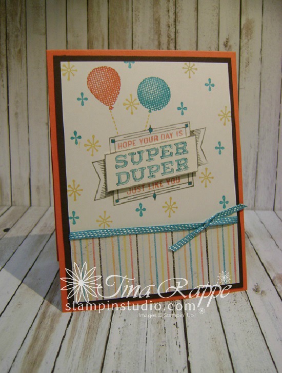 Stampin' Up! Super Duper stamp set, Cupcakes & Carousels Designer Series Paper Stack, Stampin' Studio