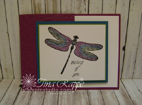 Stampin' Up! Dragonfly Dreams stamp set, Watercolor Pencils, Stampin' Studio