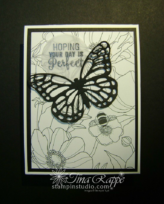 Stampin' Up! Inside the Lines Designer Series Paper, Sale-a-bration 2017. Butterflies Thinlits, Stampin' Studio