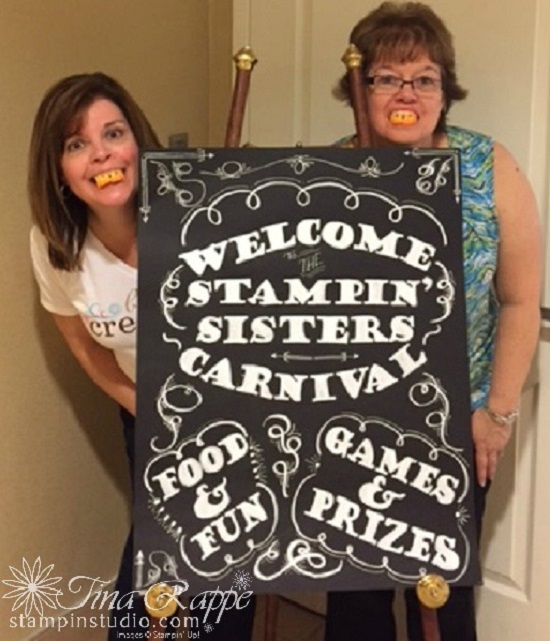 Stampin' Sisters retreat, "carnie" Smiles, Stampin' Studio