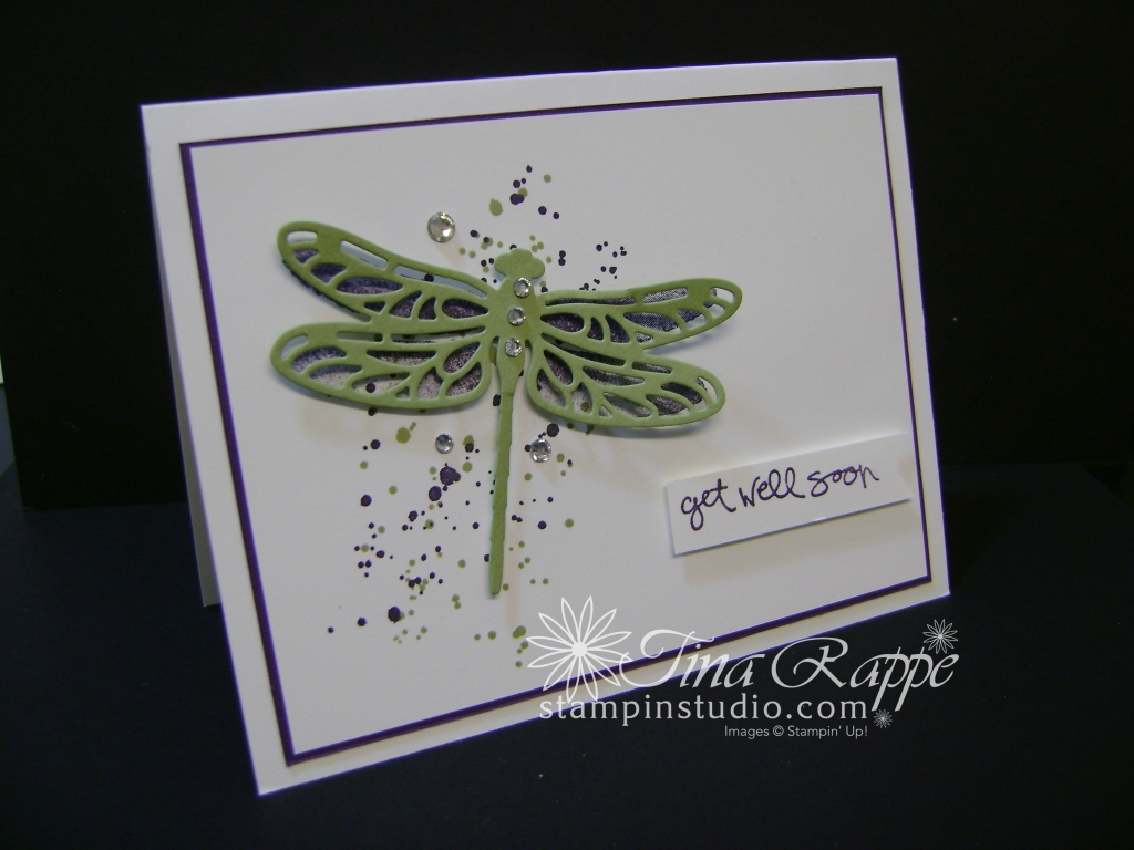 Stampin' Up! Dragonfly Dreams Bundle, Gorgeous Grunge, Get Well, Stampin' Studio