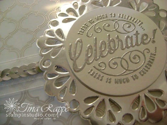 Stampin' Up! Here's to the Cheer stamp set, Fabulous Foil Designer Acetate, Stampin' Studio