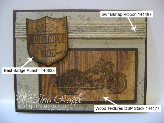 Stampin' Up! One Wild Ride stamp set, Wood Texture Designer Series Paper Stack, Stampin' Studio