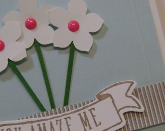 Stampin' Up! Banners For You stamp set, Bunch of Banners framelits, Petite Petals Punch, Stampin' Studio