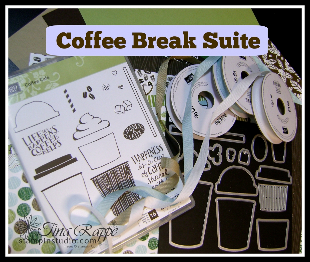 Stampin' Up! Coffee Break Suite, Coffee Cafe stamp set, Stampin' Studio