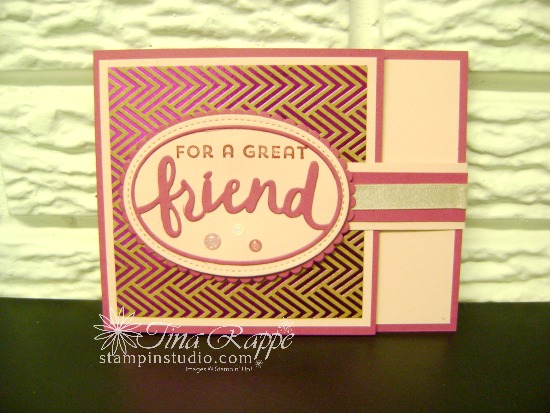 Stampin' Up! Lovely Inside & Out stamp set, Lovely Words Thinlits, Foil Frenzy Specialty Designer Series Paper, Stampin' Studio