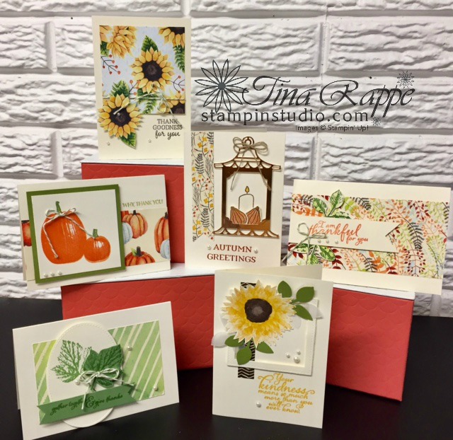 Stampin' Up! Painted Autumn Note Card set, Stampin' Studio