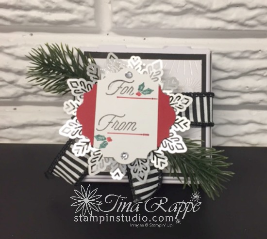 Stampin' Up! Merry Little Labels stamp set, Pizza Box, Stampin' Studio