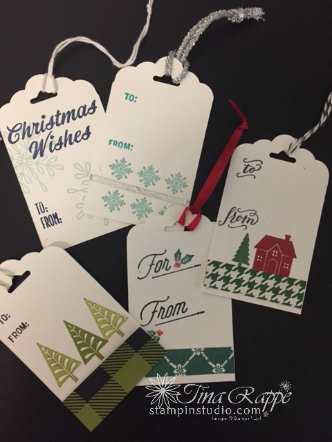 Stampin' Up! Christmas Gift Tags, Stampin' Studio