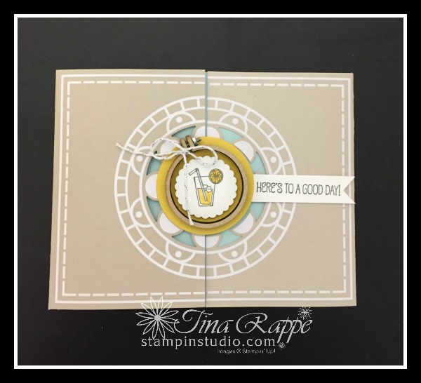 Stampin' Up! A Good Day stamp set, Mini Embroidery Hoops, Stampin' Studio