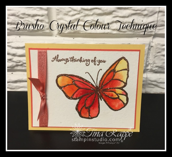 Stampin' Up! Beautiful Day stamp set, Brusho Crystal Colour, Stampin' Studio