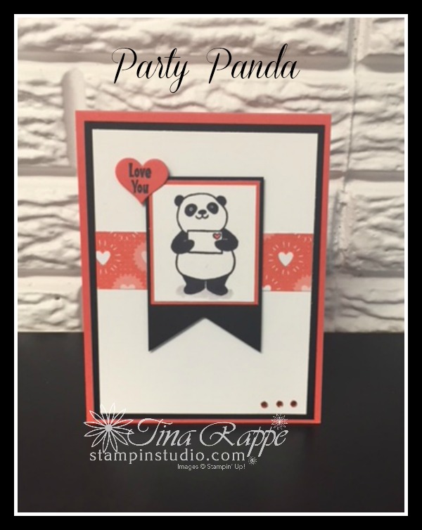 Stampin' Up! Party Panda stamp set, Sale-a-bration, Stampin' Studio