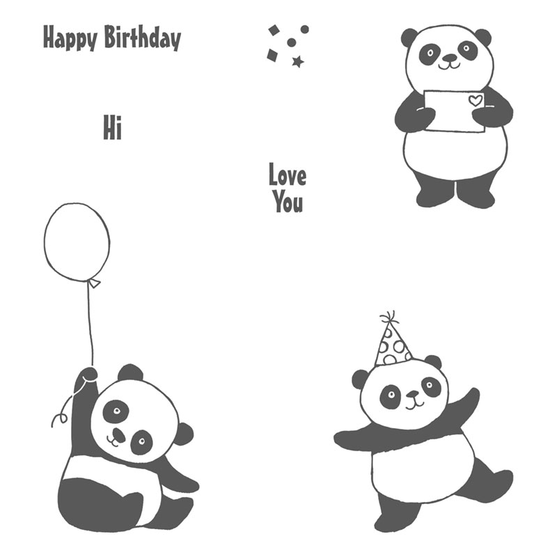 Stampin' Up! Party Panda stamp set, Stampin' Studio