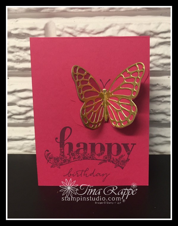 Stampin' Up! Painted With Love Designer Series Paper, Butterflies Thinlits, Bold Butterfly Framelits, Stampin' Studio