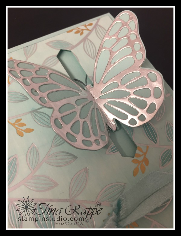 Stampin' Up! Springtime Foils designer Series Paper, Butterflies Thinlits, Bold Butterfly Framelits, Stampin' Studio