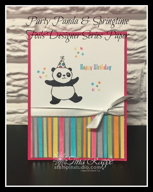 Stampin' Up! Party Panda & Springtime Foils DSP, Stampin' Studio