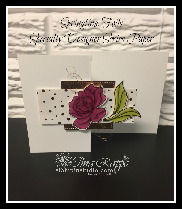 Stampin' Up!! Springtime Foils Specialty Designer Series Paper, Sale-a-bration 2018, Stampin' Studio