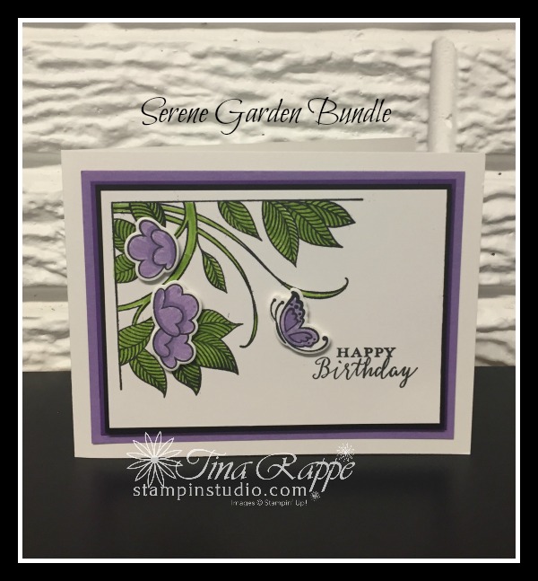 Stampin' Up! Serene Garden stamp set, Garden Scene framelits, Serene Garden Bundle, Stampin' Studio