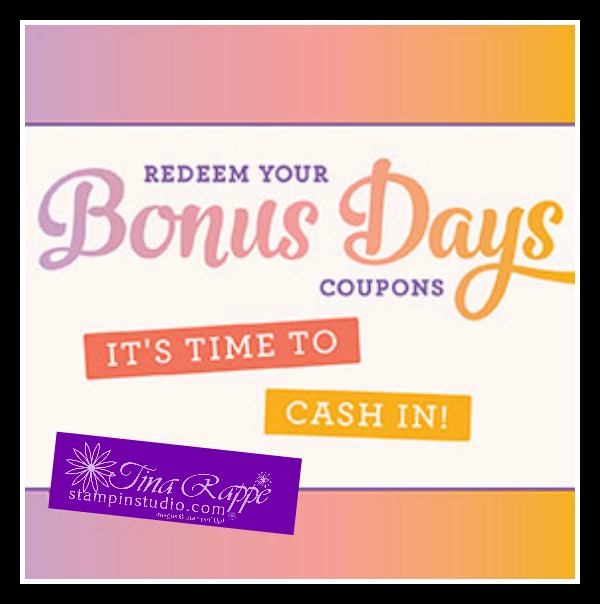 Stampin' Up! Bonus Days Redemption period, Stampin' Studio