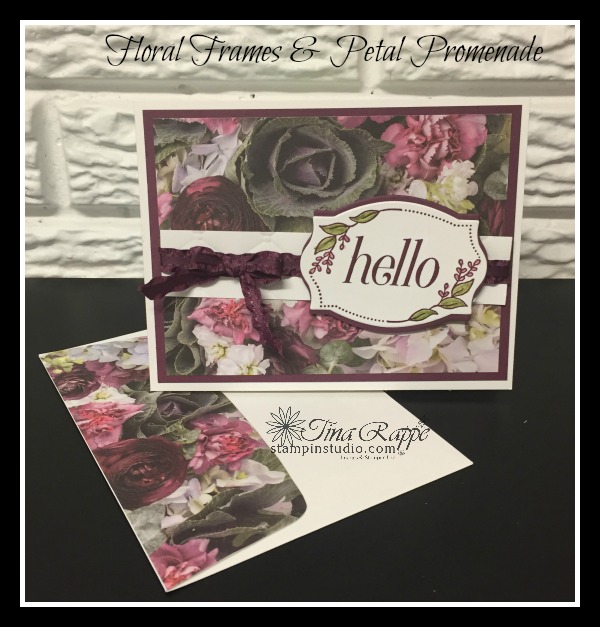 Stampin' Up! Floral Frames stamp set, Petal Promenade DSP, Stampin' Studio