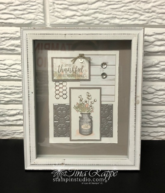 Stampin' Up! Country Home stamp set, Framed Art, Stampin' Sisters Holiday Hoopla, Stampin' Studio