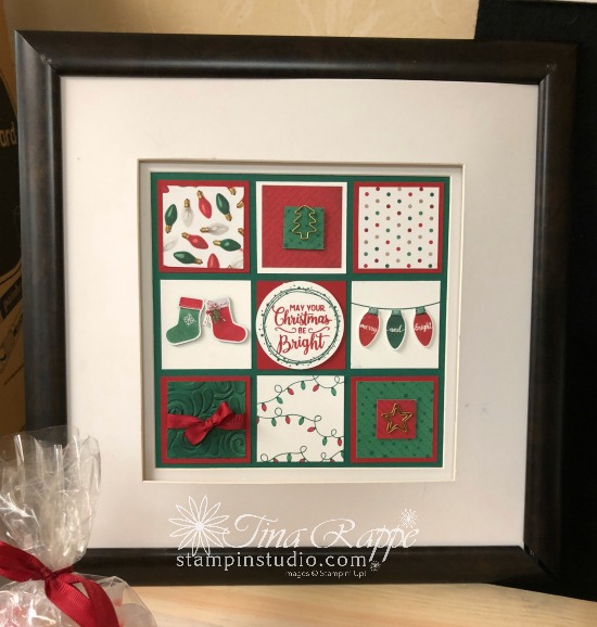 Stampin' Up! All is Bright Suite, All is Bright Framed Art, Stampin' Sisters Holiday Hoopla, Stampin' Studio