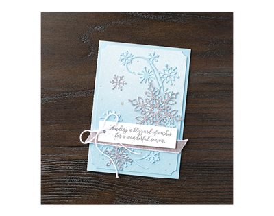 Stampin' Up! Snow is Glistening stamp set, Snowfall Thinlits, Stampin' Studio