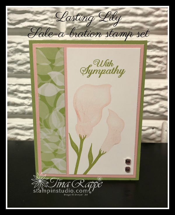 Stampin' Up! Lasting Lily stamp set, Sale-a-bration, Stampin' Studio