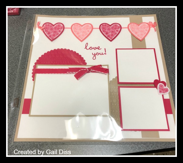 Stampin' Up! All My Love Suite, Valentine's Scrapbook Pages, Stampin' Studio