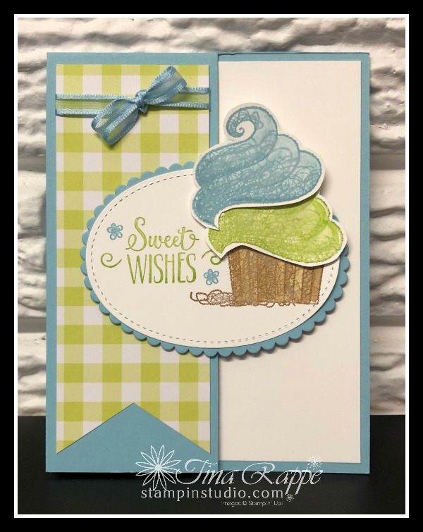 Stampin' Up! Hello Cupcake, Gingham Gala DSP, Fun Folds, Stamp Crop & Cruise Retreat, Stampin' Studio