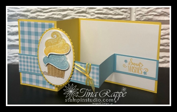 Stampin' Up! Hello Cupcake, Gingham Gala DSP, Fun Folds, Stamp Crop & Cruise Retreat, Stampin' Studio