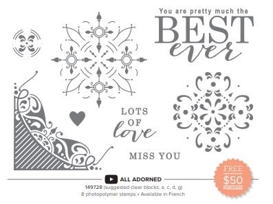 Stampin' Up! All Adorned stamp set,, Stampin' Studio