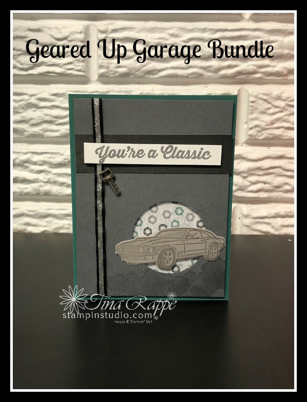 Stampin' Up! Geared Up Garage stamp set, Garage Gears Thinlits, Stampin' Studio