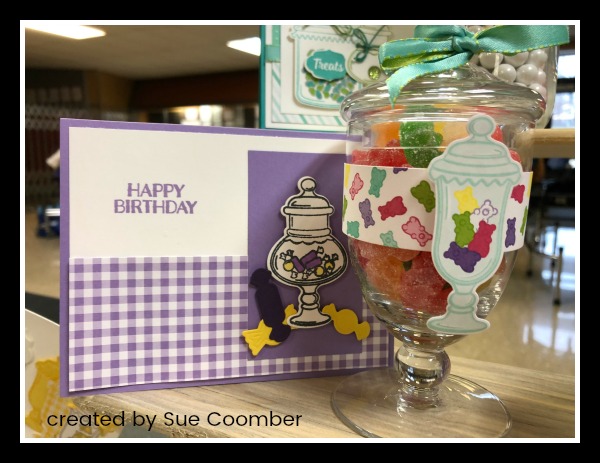 Stampin' Up! How Sweet It Is Suite, Sweetest Thing stamp set, Jar of Sweets Framelits, Stampin' Studio