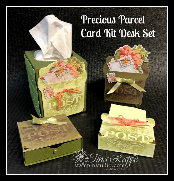 Stampin' Up! Precious Parcel Card Kit, Desk Set, 3-D,, Stampin' Sisters Retreat, Stampin' Studio