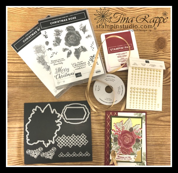 Stampin' Up! Christmastime is Here Suite, Christmas Rose Bundle, Fun Fold, Stampin' Studio