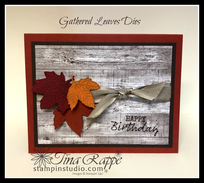 Stampin' Up! Gather Together stamp set, Gathered Leaves Dies, Come to Gather DSP, Stampin' Studio