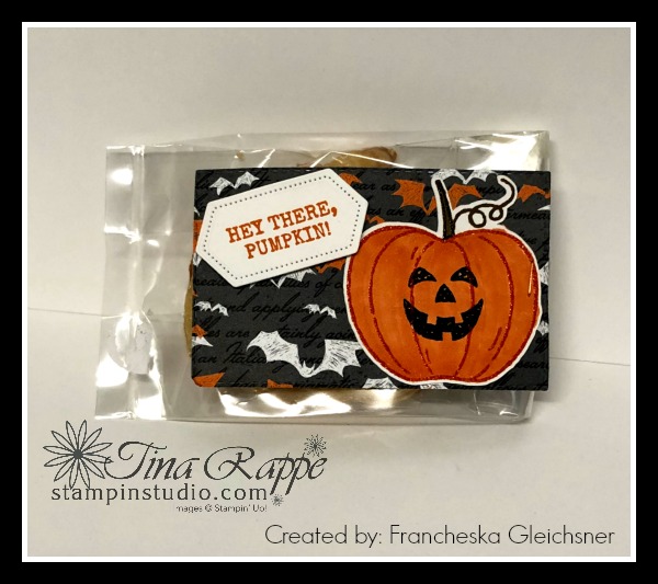 Stampin' Up! Harvest Hellos stamp set, Apple Builder Punch, Stampin' Sisters Holiday Hoopla Halloween Treat Swap, Stampin' Studio