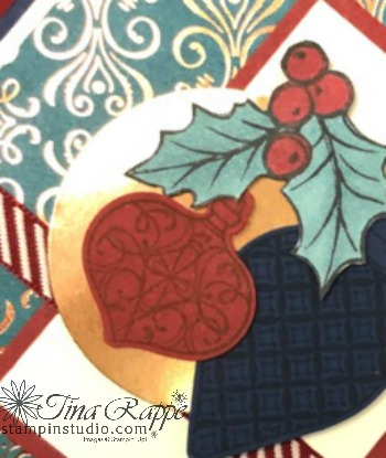 Stampin' Up! Christmas is Gleaming stamp set, Brightly Gleaming Suite, Gleaming Ornaments Punch Pack, Stampin' Studio