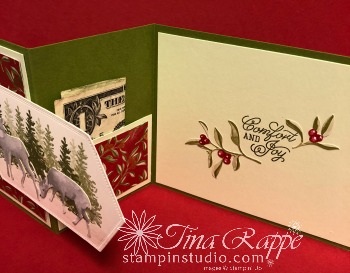 Stampin' Up! Most Wonderful Time Product Medley, Z-Fold Money Holder, Fun Fold, Stampin' Studio