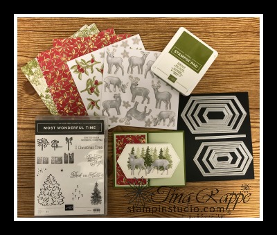 Stampin' Up! Most Wonderful Time Product Medley, Z-Fold Money Holder, Fun Fold, Stampin' Studio