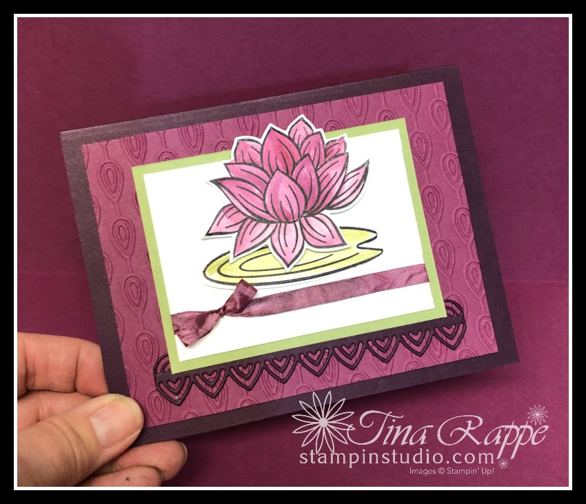 Stampin' Up! Lovely Lily Pad stamp set, Lilly Pad Dies, Stampin' Studio