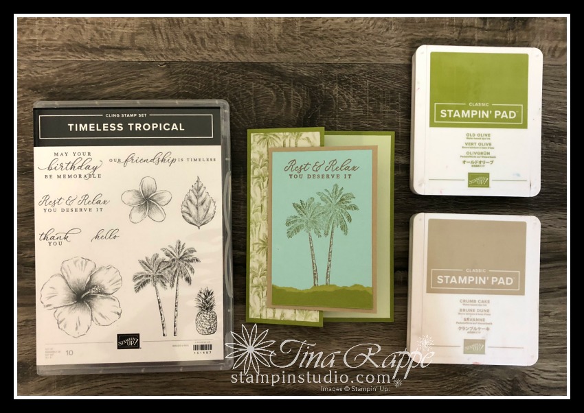 Stampin' Up! Timeless Tropical stamp set, Stampin' Studio