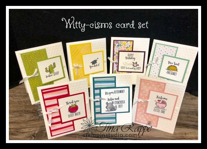 Stampin' Up! Witty-cisms stamp set, Best Dressed DSP, Stampin' Sisters Retreat, Stampin' Studio