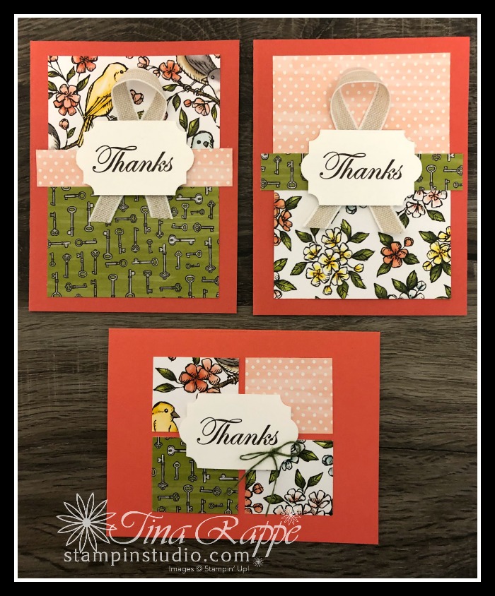 Stampin' Up! Bird Ballad Double Wonder Card Template, Stampin' Studio