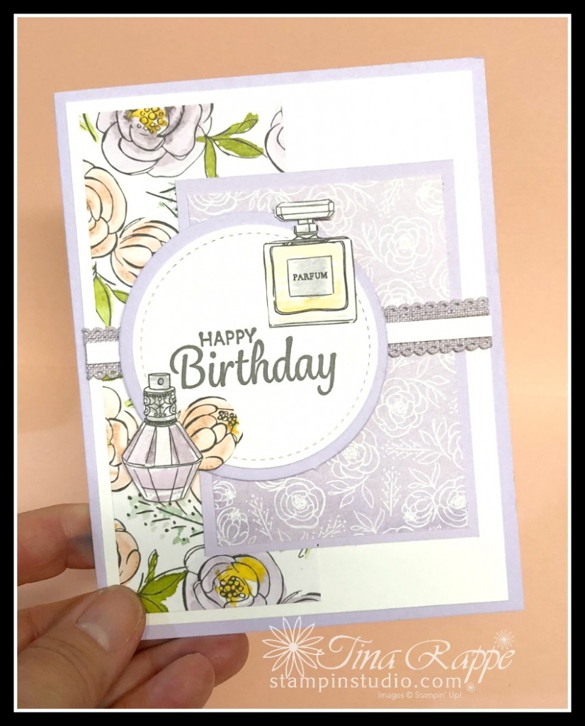 Stampin' Up! Best Dressed DSP, Here's a Card stamp set, Stampin' Studio