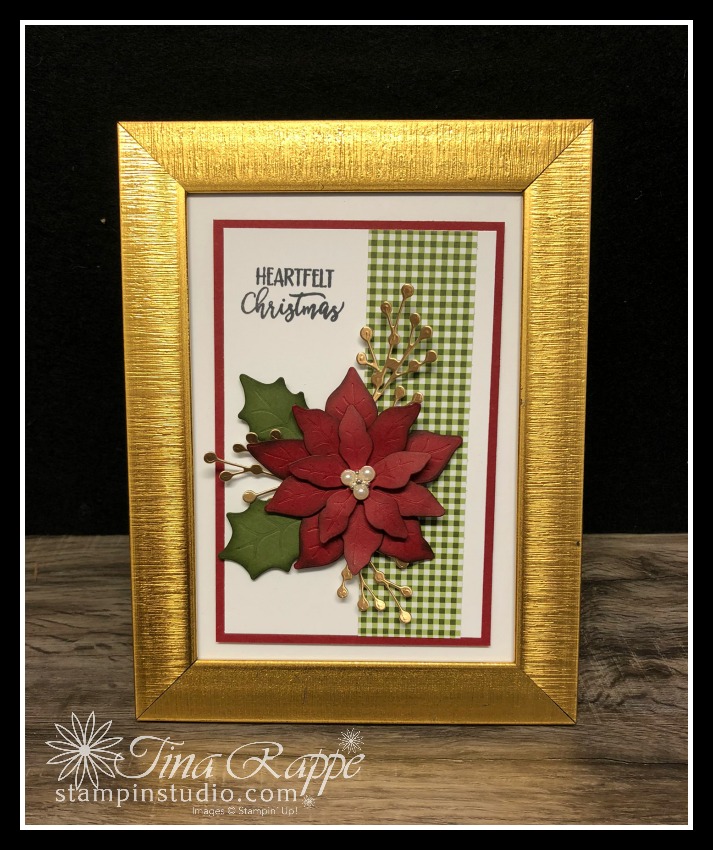 Stampin' Up! Poinsettia Dies, Framed Art, Fall Fest Retreat in a Box, Stampin' Studio