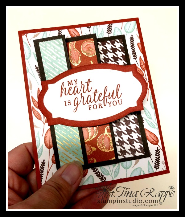 Stampin' Up! Beautiful Autumn stamp set, Fun Fold, Stampin' Studio