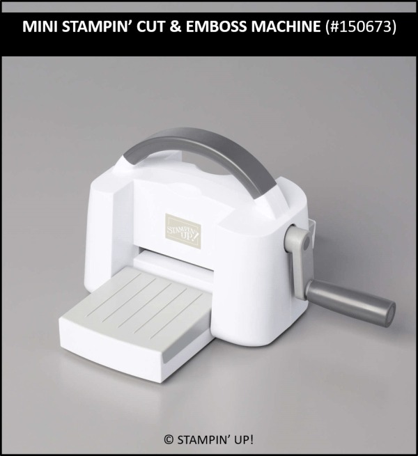 Starting tomorrow, both of the new machines are available. You might want one to pick up one of them first, but you’ll eventually want both. • To read all about the Mini Stampin’ Cut & Emboss Machine, CLICK HERE. • To read all about the Standard Stampin’ Cut & Emboss Machine. CLICK HERE. Here’s a quick look at these incredible machines: Stampin’ Cut & Emboss Machines There are so many great advantages to being a Stampin’ Up! demonstrator – not only do I earn discounts on my purchases and earn special rewards only offered to demonstrators, but I also get to order select products earlier than they are offered to my customers and the public. What a fun perk! Stampin’ Up! demonstrators were able to pre-order the Mini Stampin’ Cut & Emboss Machine in December – and customers are able to place their orders on Tuesday. Both of these machines have been featured in Stampin’ Up!’s Annual Catalog. The standard machine was available starting last Fall, and the Mini is available starting Tuesday. Together, they are an incredible duo – and you’re going to want to have both.